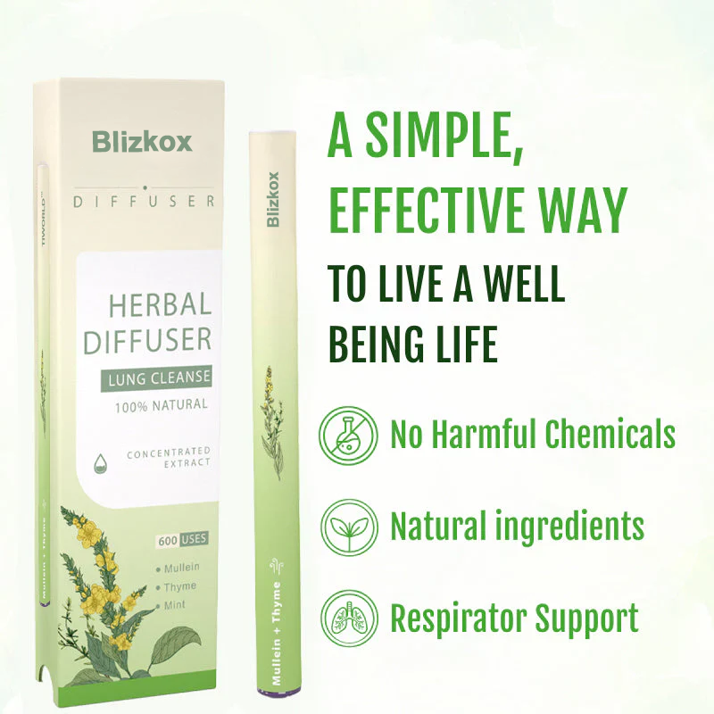Final 3 Hours: 60% OFF-Blizkox™ Mullein Aroma Diffuser (Cough, wheezing, shortness of breath, sputum, stuffy nose, bronchitis, bronchitis, allergy symptoms, lung discomfort🚬)