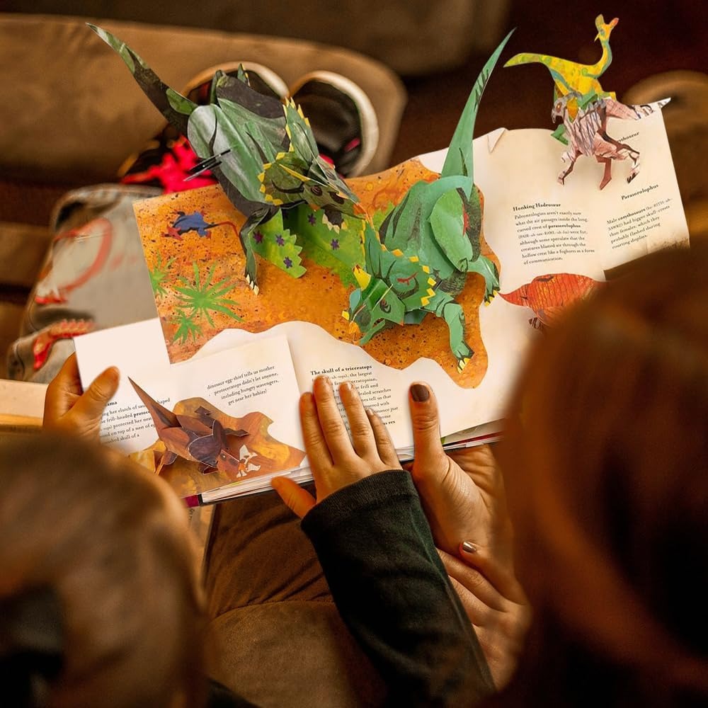 🦖Dinosaur Pop-Up Book for Kids & Adults — Stunning 3D Encyclopedia of Prehistoric Life | Bestseller Gift