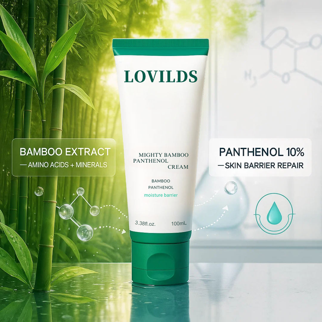 🔥LOVILDS™ Bamboo Moisture Cream — Calm, Hydrate & Glow Naturally