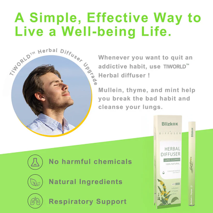 Final 3 Hours: 60% OFF-Blizkox™ Mullein Aroma Diffuser (Cough, wheezing, shortness of breath, sputum, stuffy nose, bronchitis, bronchitis, allergy symptoms, lung discomfort🚬)