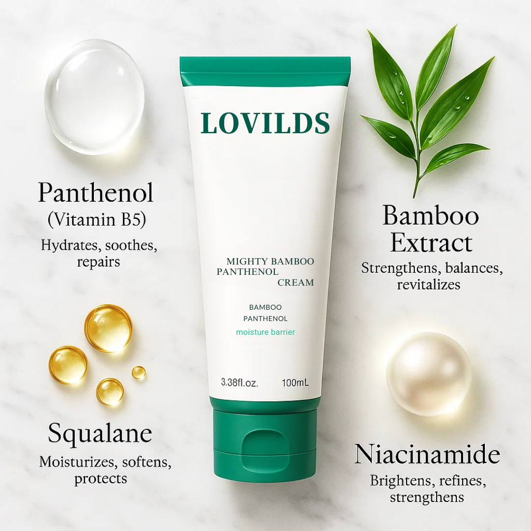🔥LOVILDS™ Bamboo Moisture Cream — Calm, Hydrate & Glow Naturally