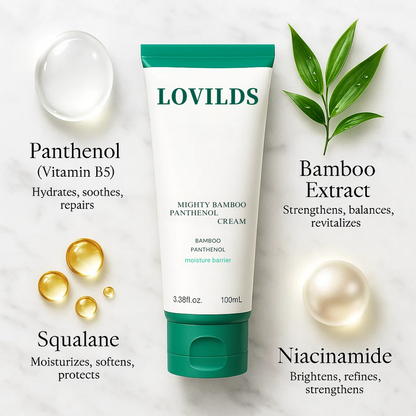🔥LOVILDS™ Bamboo Moisture Cream — Calm, Hydrate & Glow Naturally