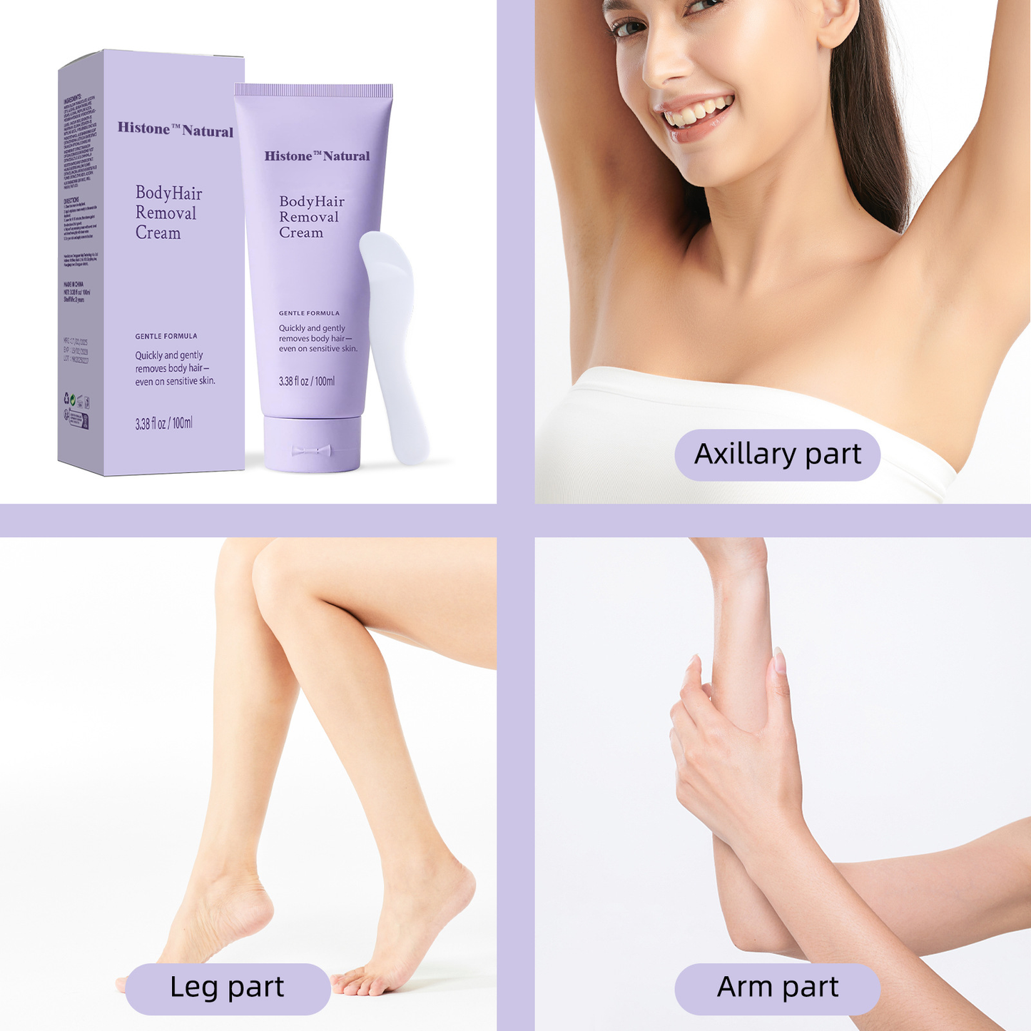 Natural Body Hair Removal Cream ✨FREE SPATULA INCLUDED✨