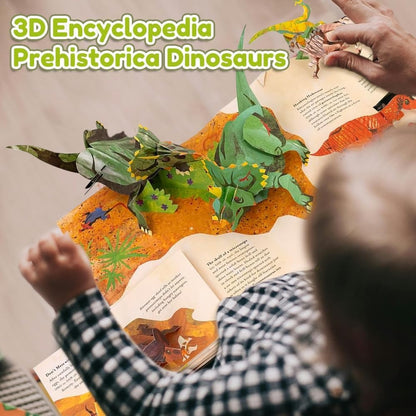 🦖Dinosaur Pop-Up Book for Kids & Adults — Stunning 3D Encyclopedia of Prehistoric Life | Bestseller Gift