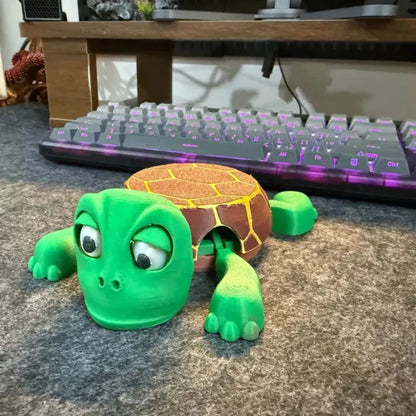 TurtleHaha Coaster-Funny PoppingEyes Stress Relief Toy 3D Printed